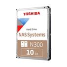 HD Interno Toshiba N300, NAS, 10TB, 3.5', Cache 512MB, 7200RPM, SATA - HDWG71AXZSTA