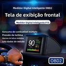 HD P10-PRO OBD2 HUD Display Digital Para Carro Com Velocímetro, RPM, Temperatura, Voltagem E Alarme