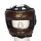 Head Guard Capacete de Boxe MKS Vintage Full Face Nose Protection em Couro - G/GG