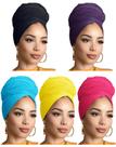 Head Wrapscaf para mulheres negras, respirável, 5 unidades