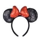 Headband A Miaow Mouse Sequin Ears preta para adultos e mulheres