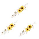 Headbands Beavorty Sunflower para mulheres, 3 peças
