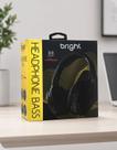 Headphone Bluetooth 5.0 Bright HP558 Bass Sem Fio com Microfone Preto