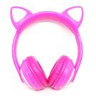 Headphone Bluetooth com Orelhas de Gato e Iluminação LED Fone Sem Fio de Gatinho ROSA