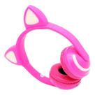 Headphone Bluetooth Orelhas Led Fone Gatinho Rosa