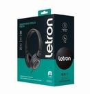 Headphone circle preto estereo driver 40 mm com fio 3m letron 74438