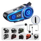 Headset Bluetooth para Capacete de Moto JZAQ A30 IPX67 Headset Bluetooth para Capacete de Moto JZAQ A30 IPX67