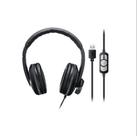 Headset com Fio HF700 Conexao USB Cabo de 210CM Cancelamento de Ruido PH317