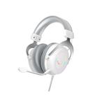Headset Fifine H3, RGB, USB, PS4, PS5, XBOX, Branco - H3W
