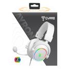 Headset Gamer Branco CLANM Ayron Snow RGB USB Stereo P2 PC Headset Gamer Branco CLANM Ayron Snow RGB USB Stereo P2 PC
