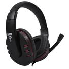 Headset Gamer CLANM HJ827 com Microfone e LED Drivers 40mm Stereo Preto