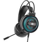 Headset gamer com fio HP DHE-8001 Preto