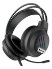 Headset Gamer Evolut Eg306, Led Rainbow, Multi Plataforma Cor Preto Luz Rainbow