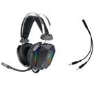 Headset Gamer Fone De Ouvido Led Rgb Microfone Com Fio 50mm Headset Gamer Fone De Ouvido Led Rgb Microfone Com Fio 50mm
