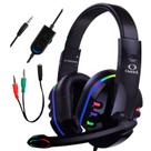 Headset Gamer Fone de Ouvido Microfone Retrátil Ajustável 120 Graus P3 3,5mm LED RGB Pc Notebook Smartphone