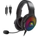 Headset Gamer Fortrek Cruiser 7.1 USB RGB Preto F002