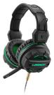 Headset Gamer Multilaser Warrior PH143 - com Microfone - LED Verde - Conector 3.5mm e USB - Preto