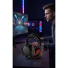 Headset Gamer P2 Imersivo Microfone Ajustável Preto/Vermelho Headset Gamer P2 Imersivo Microfone Ajustável Preto/Vermelho