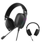 Headset Gamer Para Pc e Console Profissional Nowy Cor Preto Conexão Usb Cancelamento de Ruído Microfone Destacável Com Led Rgb - Pcyes