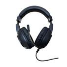 Headset Gamer Preto Led RGB Over Ear com Fio e Microfone