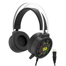 Headset Gamer Redragon Grendel RGB USB 40mm Arco Suspenso 1.5M Preto - H314-RGB