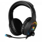 Headset Gamer RGB Holt Preto FORTREK P2 + Adapt P3