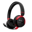 Headset Gamer Sem Fio HyperX Cloud Mini Bluetooth Preto para PS5 PS4 Xbox PC com Microfone Infantil Leve Confortável Áudio Gamer Premium