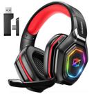 Headset Gamer Sem Fio Ozeino 2,4 GHz com Microfone Flip e 40 h de Bateria