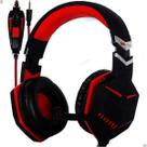 Headset Gamer Vermelho com Microfone e Luz RGB Som Potente e Estilo Imbatível