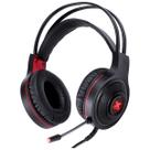 Headset Gamer VX Gaming LUGH LED Vermelho USB com Microfone Flexivel - GH300