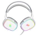 Headset Gamer Zion Virtual Surround 7.1 Oexgame Led Rainbow Branco