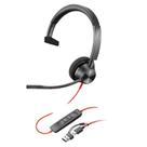 Headset HP Poly Blackwire 3310 Mono USBC Com Fio 7300