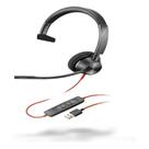 Headset HP Poly Blackwire 3310 MS Teams USB-C/A 8X216AA