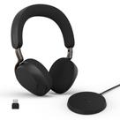 Headset Jabra Evolve3 75 sem fio com ANC, microfone, USB-C, preto