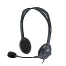 Headset Logitech H111 Cinza Estéreo com Microfone P2 3.5mm Único Conector