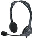 Headset Logitech H111 para Chamadas e Músicas com Som Estéreo e Microfone Bidirecional Conector 3,5