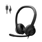 Headset Logitech H390, Controles de Áudio Integrado, Microfone com Redução de Ruído, USB-C, Preto - 981-001575