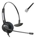 Headset MonoAuricular RJ9 Htu-300 TopUse Haste Flexível Para Telefone IP Posição 01 Invertida