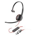 Headset na Orelha Monoaural Blackwire C3210 8X214AA com Conexão Usb e 3,5mm Preto Poly Headset na Orelha Monoaural Blackwire C3210 8X214AA com Conexão Usb e 3,5mm Preto Poly