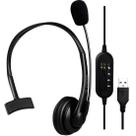 Headset Office Fortrek FK 731A USB Preto