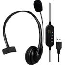 Headset Office Fortrek FK 731A USB Preto