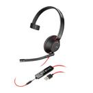 Headset Poly Blackwire 5210, USB-A, Cancelamento de Ruído, Preto - 207577-01