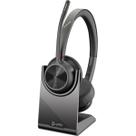 Headset Poly Voyager 4320 Duo USB-A Bluetooth c/Base Carreg Headset Poly Voyager 4320 Duo USB-A Bluetooth c/Base Carreg