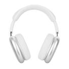 Headset sem fio prata com extra bass com mais conforto