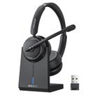 Headset sem fio Waxop Bluetooth 5.2 com microfone e cancelamento de ruído
