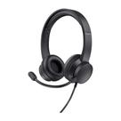 Headset Trust Ayda, Microfone Rebatível, Design Leve, Para PC, Conexão USB, Preto - 25088