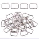 Hebillas de Metal Rectangulares para Cinturón Swpeet 25mm Plata 60 unidades