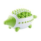 Hedgehog Dog Treat Toy Slow Feeder Chew Puzzle Green