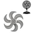Hélice 6 Pás 30cm Para Ventilador Mondial Vt-31 Cor:Cinza