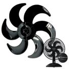 Hélice Cadence Ventilar Eros Supreme preta 30 cm com 6 pás